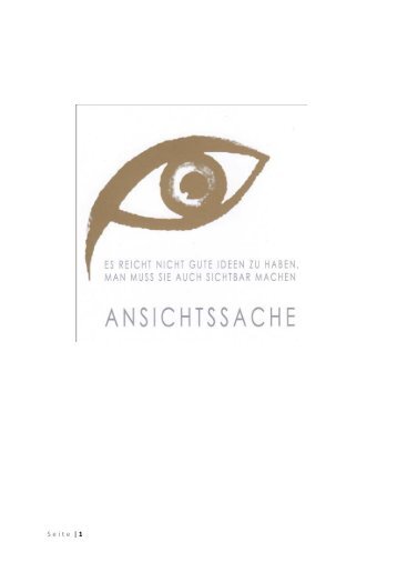 Broschüre zur Vernissage Ansichtssache (pdf, 1 MB)