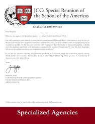 Specialized Agencies - Harvard Model United Nations