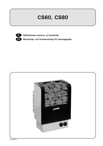 Asennus- ja käyttöohje - Harvia