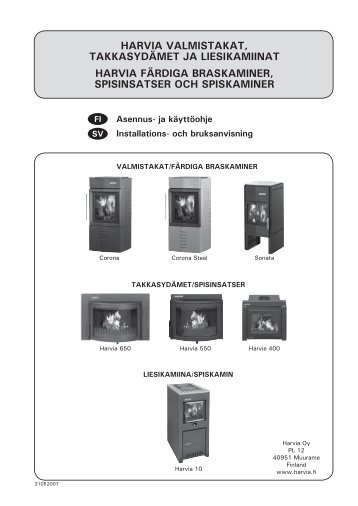 Asennus- ja käyttöohje - Harvia