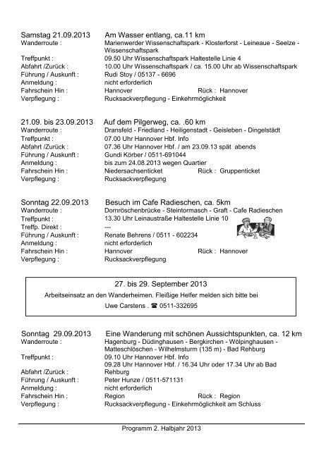 Programmheft 02/2013 zum Download - Harzklub Zweigverein ...