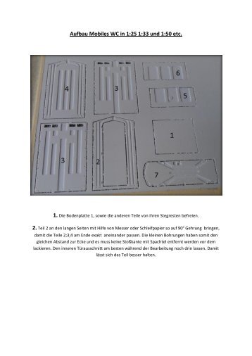 Aufbau Mobiles WC in 1:25 1:33 und 1:50 etc. - Harztec-Modellbau