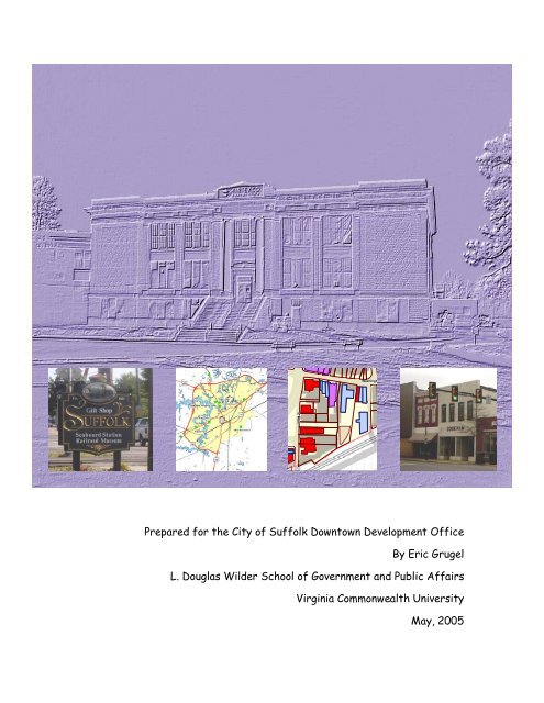 Downtown Suffolk Revitalization Plan through Arts - College of ...