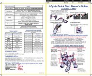 i-Cybie Quick Start Owner's Guide - Hasbro