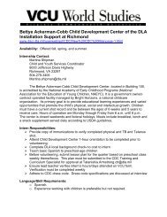 Bettye Ackerman-Cobb Child Development Center of the DLA ...