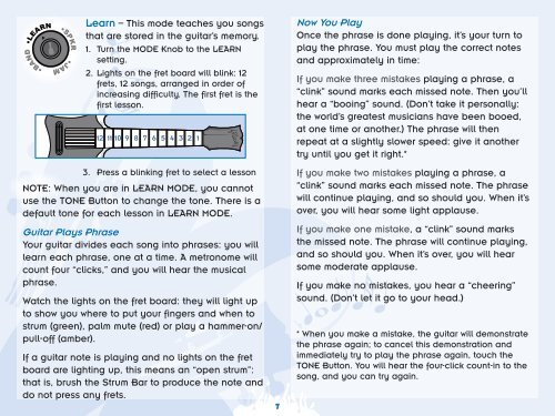 Power Tour Guitar Instructions - Hasbro