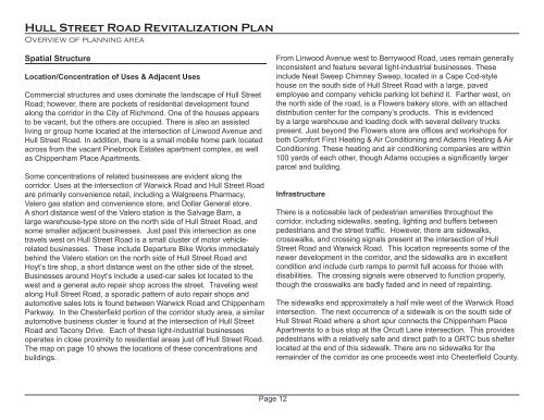 Hull Street Road Revitalization Plan - College of Humanities and ...