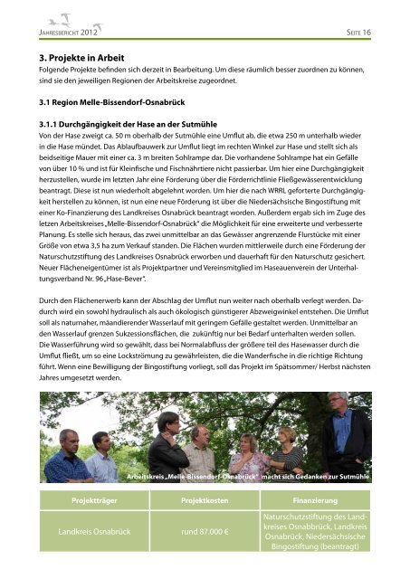 Jahresbericht 2012 - Verein zur Revitalisierung der Haseauen eV
