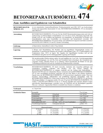 BETONREPARATURMÖRTEL - Hasit