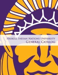 General Catalog - Haskell Indian Nations University