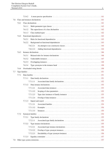 The Glorious Glasgow Haskell Compilation System User's Guide ...