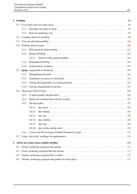 The Glorious Glasgow Haskell Compilation System User's Guide ...