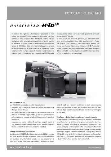 FOTOCAMERE DIGITALI - Hasselblad