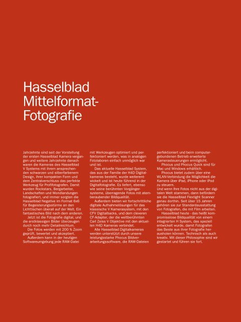 Hasselblad Produktkatalog