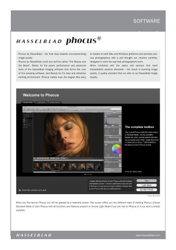 SOFTWARE - Hasselblad