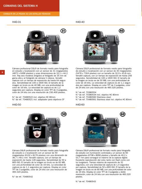 CATÁLOGO DE PRODUCTOS - Hasselblad