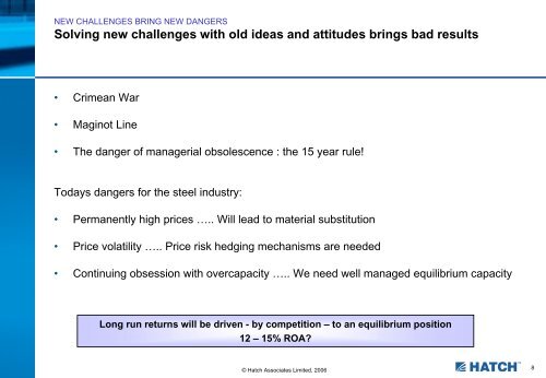 Presentation: The Global Steel Context and India's Position ... - Hatch