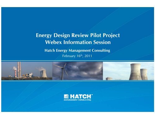 Energy Design Review Presentation [pdf, 598 KB] - Hatch