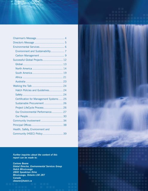 Sustainable Development Report 2010 [pdf, 2.13 MB] - Hatch