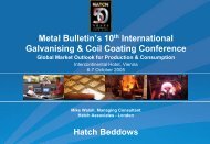 Galvanising & Coil Coating Conference - Hatch