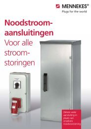 Noodstroom- aansluitingen Voor alle stroom- storingen - Mennekes