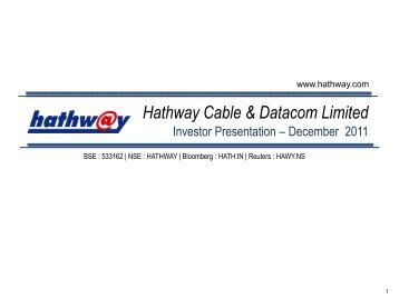 Cable TV | Broadband - Hathway