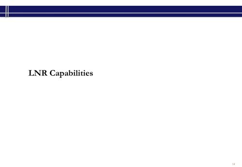 LNR Capabilities - Hatfield Philips