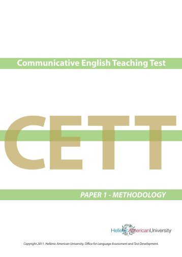 PAPER 1 - METHODOLOGY - Hellenic American Union