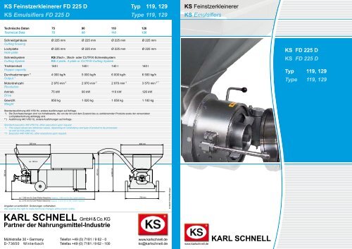 KARL SCHNELL - Hauenstein Fleischereimaschinen GmbH