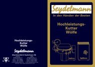 Hochleistungs- Kutter Wölfe - Hauenstein Fleischereimaschinen ...