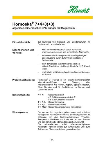 Hornoska 7+4+8(+3) - Hauert Günther