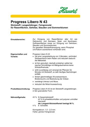 Progress Libero N 43 - Hauert Günther