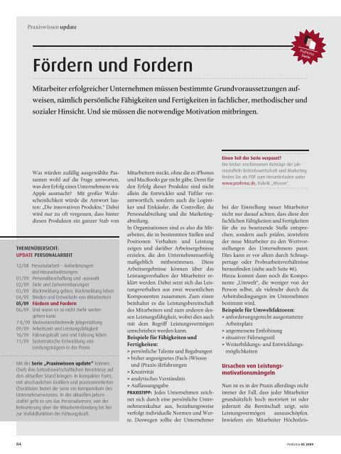 Fördern und Fordern - Haufe Akademie