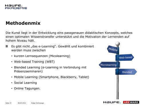 Präsentation als PDF herunterladen - Haufe Akademie