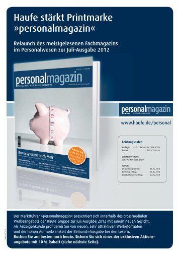 personalmagazin - Mediadaten Haufe Lexware