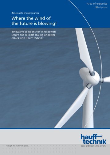 Brochure field of competence wind energy - hauff technik