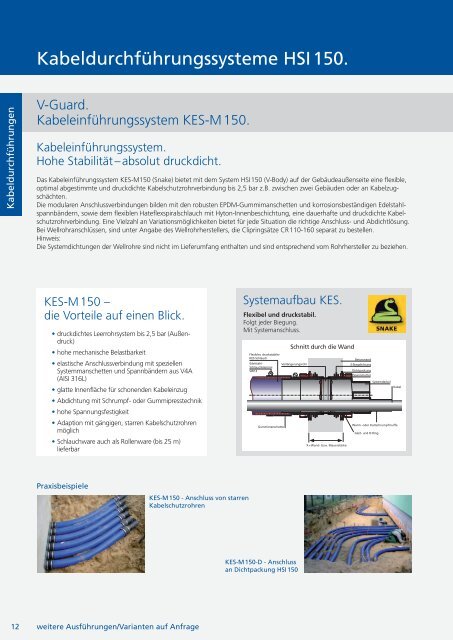 Preisliste 2012. Kabeldurchführungen. - hauff technik