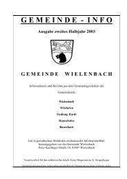 GEMEINDE - INFO Ausgabe zweites Halbjahr 2003 ...