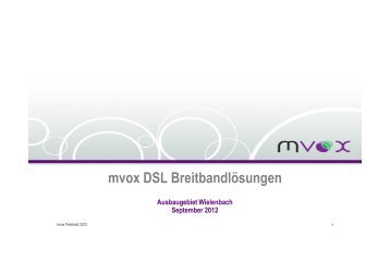 mvox DSL Breitbandlösungen - Gemeinde Wielenbach