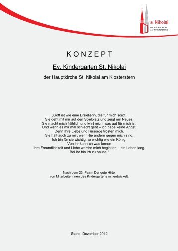 K O N Z E P T - Hauptkirche St. Nikolai