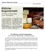 Köstlicher Burgundermarkt - Haus Burgund
