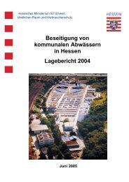 Beseitigung von kommunalen Abwässern in ... - MULV Hessen
