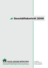 Geschäftsbericht 2008 - HAUS+GRUND München