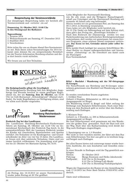 Mitteilungsblatt 17.10.2013 - Hausach