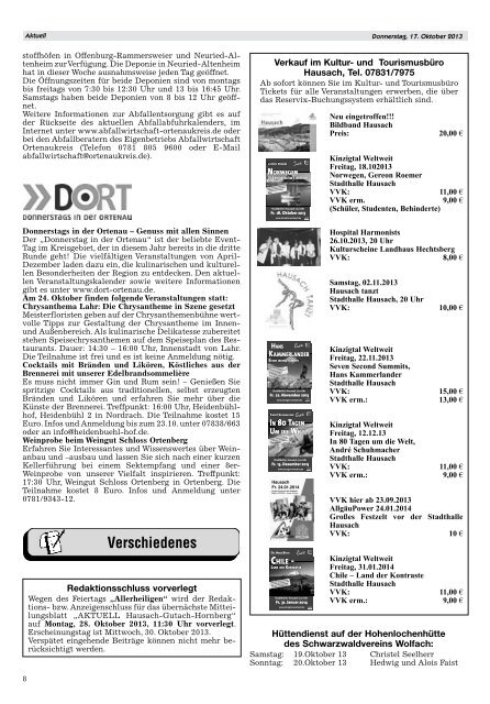 Mitteilungsblatt 17.10.2013 - Hausach