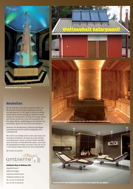 Aktueller Katalog 2012 als PDF - Ambiente Haus & Wellness