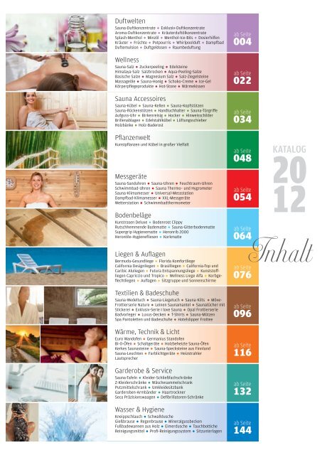 Aktueller Katalog 2012 als PDF - Ambiente Haus & Wellness