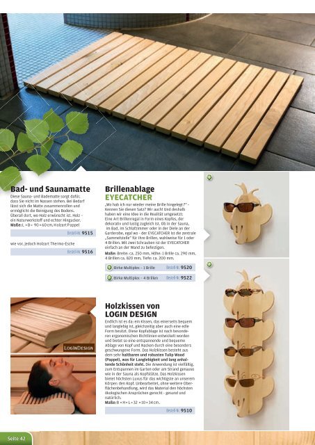 Aktueller Katalog 2012 als PDF - Ambiente Haus & Wellness