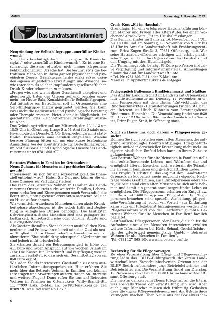 Mitteilungsblatt 07.11.2013 - Hausach