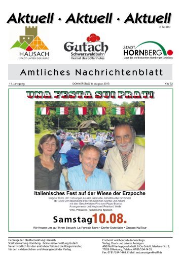 Mitteilungsblatt 08.08.2013 - Hausach